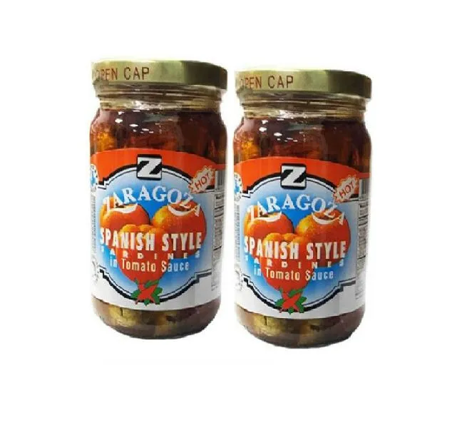 Zaragoza Bottled Spanish Style Sardines in Tomato Sauce and Corn Oil Hot 2 x 220g Lazada PH