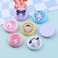 เครื่องประดับ HARRIET Cinnamoroll Cinnamoroll เรซิน Aksesoris Resin Kuromi Kuromi ฝาขวดไวน์ตกแต่ง Kawaii Mini Figure Goo เครื่องประดับอัญมณีวัสดุบัตร