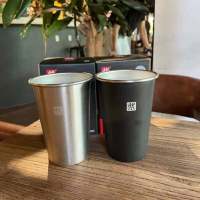 Zwilling 304 ถ้วยสแตนเลส, ถ้วยปีนเขากลางแจ้งแบบพกพา, ถ้วยกาแฟสแตนเลสสำหรับการเดินทางตั้งแคมป์กลางแจ้ง, ถ้วยตั้งแคมป์ที่ออกแบบมาอย่างดี, ถ้