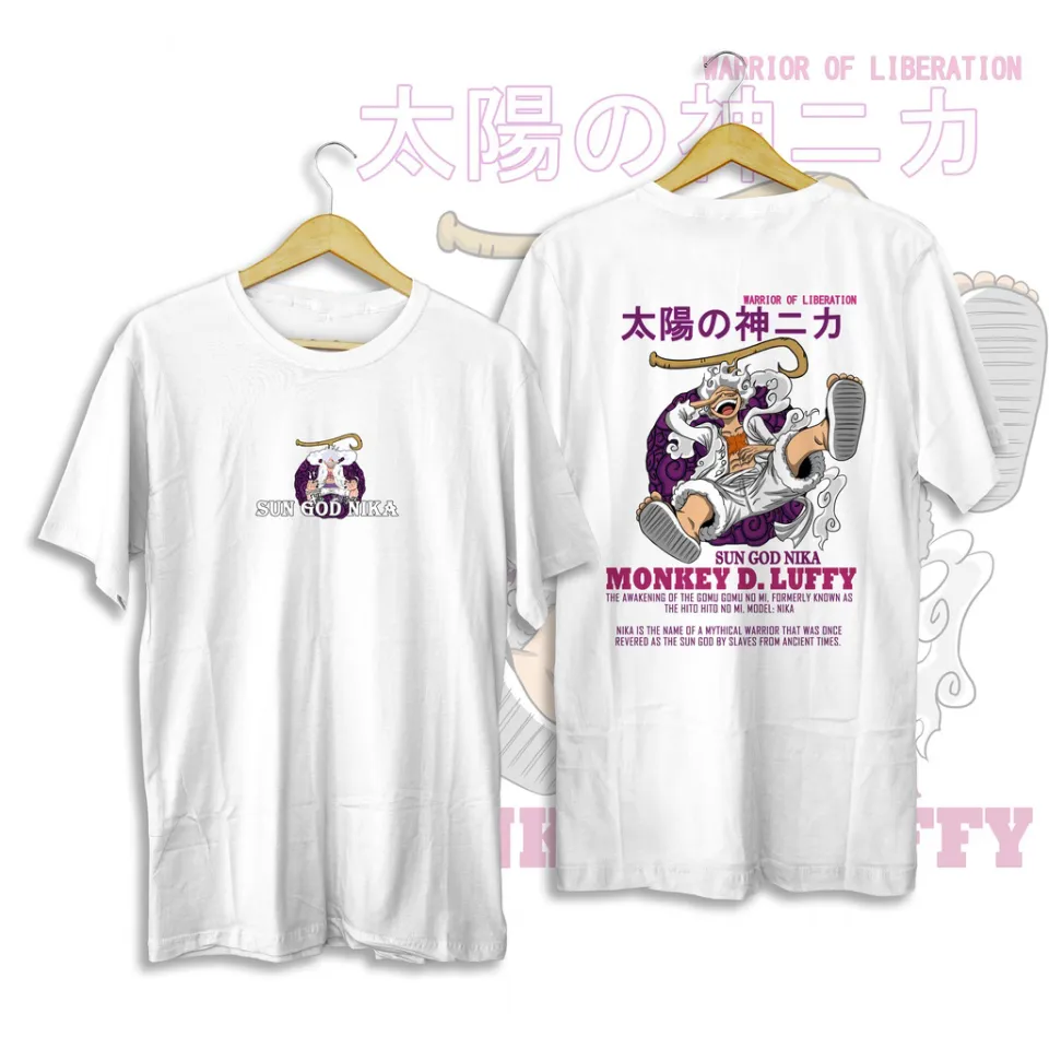 Hito Hito No Mi : Model Nika T Shirt 100% Cotton Gear 5th Gomu