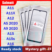 Salmatt กระจกด้านนอกหน้าจอด้านหน้ามีกาวโอก้าสำหรับ OPPO A11/A11X/A12/A5 2020/2020 A9/A15/A15s/A16หน้าจอ LCD ตัวเปลี่ยนกระจกด้านนอกสัมผัส