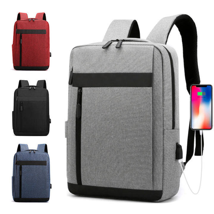 กระเป๋าเป้สะพายหลังนักเรียนชาย-กระเป๋าแฟชั่นกระเป๋าคอมพิวเตอร์-กระเป๋าเป้ใส่โน๊ตบุ๊ค-ซิป3