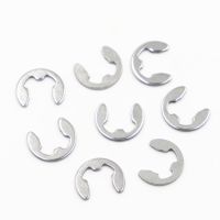 M1.2 M1.5 M2 M3 M3.5 M4 M5 M6 M7 M8 M9 M10 M12 304 Stainless Steel E Clip Circlip Retaining Ring Washer for Shaft Fastener