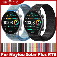 For haylou solar plus RT3 สาย นาฬิกา สมาร์ทวอทช์ สายนาฬิกา Sport Nylon Loop For haylou solar plus RT 3 สาย SmartWatch Replacement สายนาฬิกาข้อมือสำหรับ