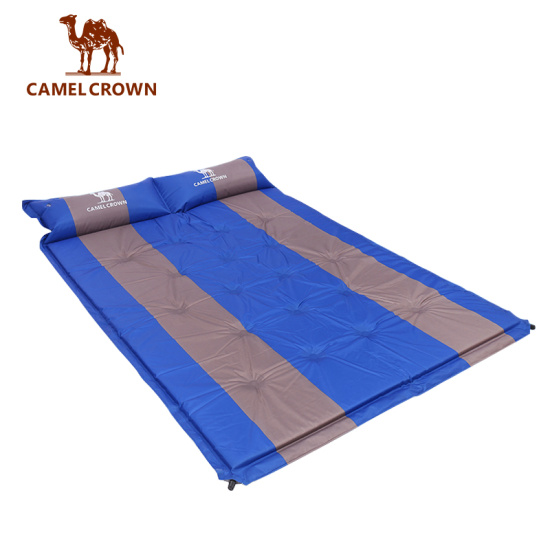 Camel crown đệm ngủ cắm trại đôi tự bơm phồng đệm có gối xốp nhẹ để đi bộ - ảnh sản phẩm 6
