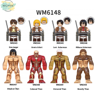 WCHEN Toy House เลโก้บล็อคก่อสร้าง S โจมตียักษ์ WM2443-WM2450ของเล่น S บล็อคก่อสร้างสำหรับเด็กชายและเด็กหญิงบล็อคก่อสร้าง THA1481คน