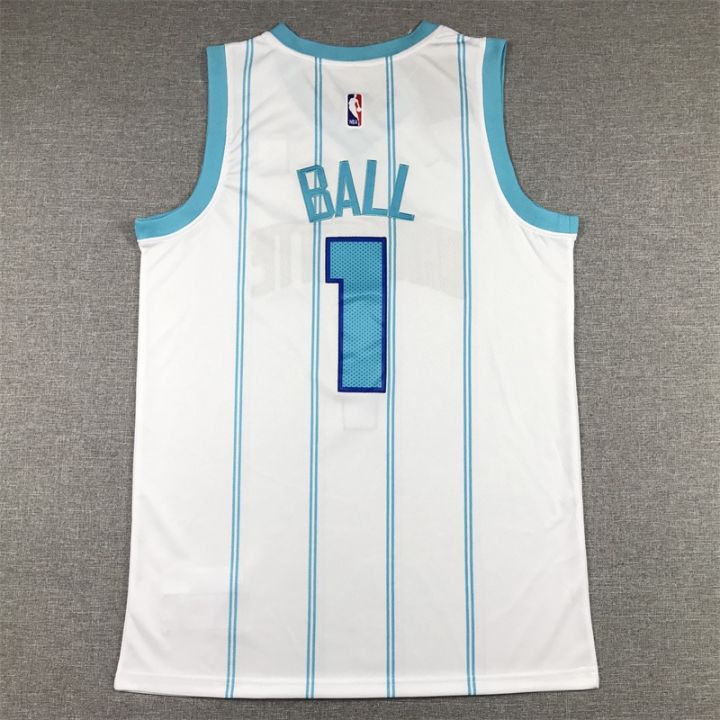 เสื้อกีฬาบาสเก็ตบอล-สีม่วง-ลายทีม-charlotte-hornets-lamelo-2023