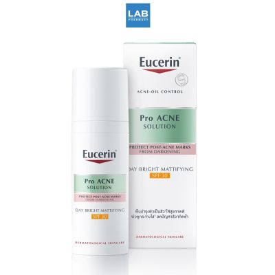 Eucerin Pro Acne Solution Day Bright Mattifying SPF30 50 ml. ยูเซอริน โปร แอคเน่ โซลูชั่น เดย์ ไบรท์ แมททิฟายอิ้ง เอสพีเอฟ 30