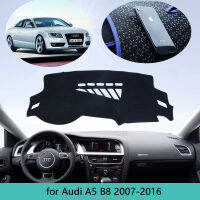 ACar Dashboard ป้องกันพรมสำหรับ Audi A5 B8 8T 2007 ~ 2016 Auto Dash Mat Cape Anti-สกปรก Sun Shade Dashmat พรม2008 2009M