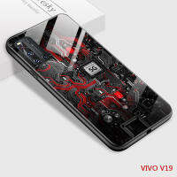 UCUC เคสโทรศัพท์เคสสำหรับ VIVO V19 แก้วโทรศัพท์มือถือกรณีเทคโนโลยีแผงวงจรสำรวจสำรวจรูปแบบรุ่นกรณีกระจกปกหลังปลอก