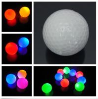 New Light-up White Case Color Flashing Night Light Glowing Fluorescence Golf Balls Golfing Wholesale1 1Pc