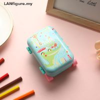 【LANfigure】 Fashion Metal Mini Suitcase for Dolls Miniature Toys Trunk Dollhouse Decoration