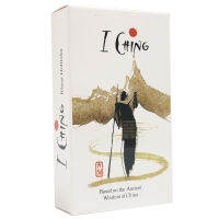 I-Ching การ์ดกับคู่มือ I Ching สำรับสำหรับผู้เริ่มต้นยันต์แปดเหลี่ยมฮวงจุ้ยลามิเนต Yijing การ์ด64แผ่น/ชุด