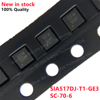 10PCS SIA517DJ-T1-GE3 SIA517DJ การทําเครื่องหมาย EEW QFN6 12V 4.5A SMD Field effect transistor (MOSFET)