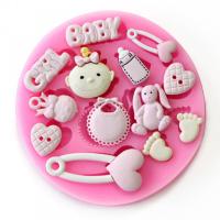 Birthday Baby Gift DIY Fondant Cupcake Cookie Animal Cake Silicone Mould Girl Mold