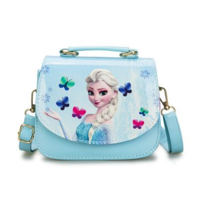Disney princess cartoon children Shoulder bag girl gift handbags Frozen Elsa kid package messenger bag key make up Storage bag