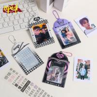 NPIQL เคสการ์ดควบคุมกระเป๋าเก็บบัตรลายทางสไตล์หวานสำหรับนักเรียนลายทางพร้อมพวงกุญแจตาข่ายรูปผีเสื้อโปสการ์ดรูปหัวใจช่องใส่บัตรแบบพีวีซีกระเป๋าเก็บบัตรกระเป๋าเก็บบัตรบัตรโดยสารรถประจำทาง