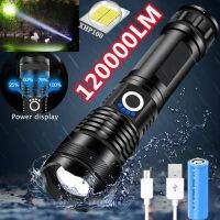 【Cape of Good hope】 XHP100พลังงานสูงไฟฉาย Led แบบชาร์จได้4คอร์ไฟฉายซูมได้ Usb โคมไฟสำหรับการตั้งแคมป์ด้วยมือกลางแจ้งแอมป์; ใช้ในกรณีฉุกเฉิน