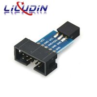 10Pin ถึง 6PiN แปลงเป็นบอร์ดอะแดปเตอร์มาตรฐาน 10 พินถึง 6 พินสําหรับ ATMEL STK500 AVRISP USBASP ISP Interface Converter AVR