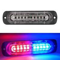 1Pc LED Strobe ไฟเตือนขนาดเล็ก Strobe Grille กระพริบ Lightbar รถบรรทุก Pickup Auto Beacon โคมไฟ Dual-สี Singal Light 12V 24V