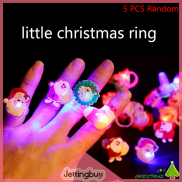 Jettingbuy Flash Sale 5-Pack Glowing Halloween Rings LED Pumpkin Ghost