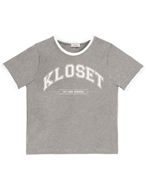 kloset-kk23-t002-kloset-logo-t-shirt-เสื้อยืด-เสื้อkloset-เสื้อผู้หญิง