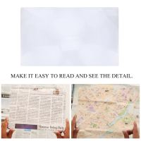 Portable Size 3X Magnification Magnifier XL Full Page Magnifying Sheet Fresnel Lens For Reading Newspaper Document