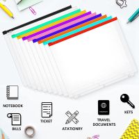 40Pcs Waterproof 3-Ring Binder Bag A4 Size with Zipper Binder for 3-Ring Binder Loose Leaf Bags Waterproof