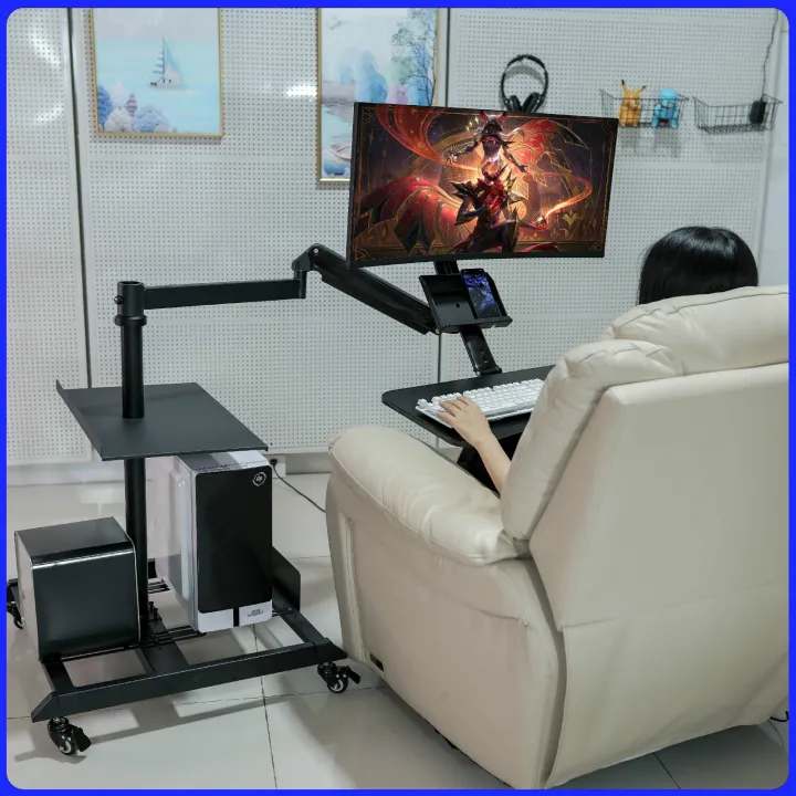ↂ♀ Ergonomic computer cockpit integrated gaming table and chair space