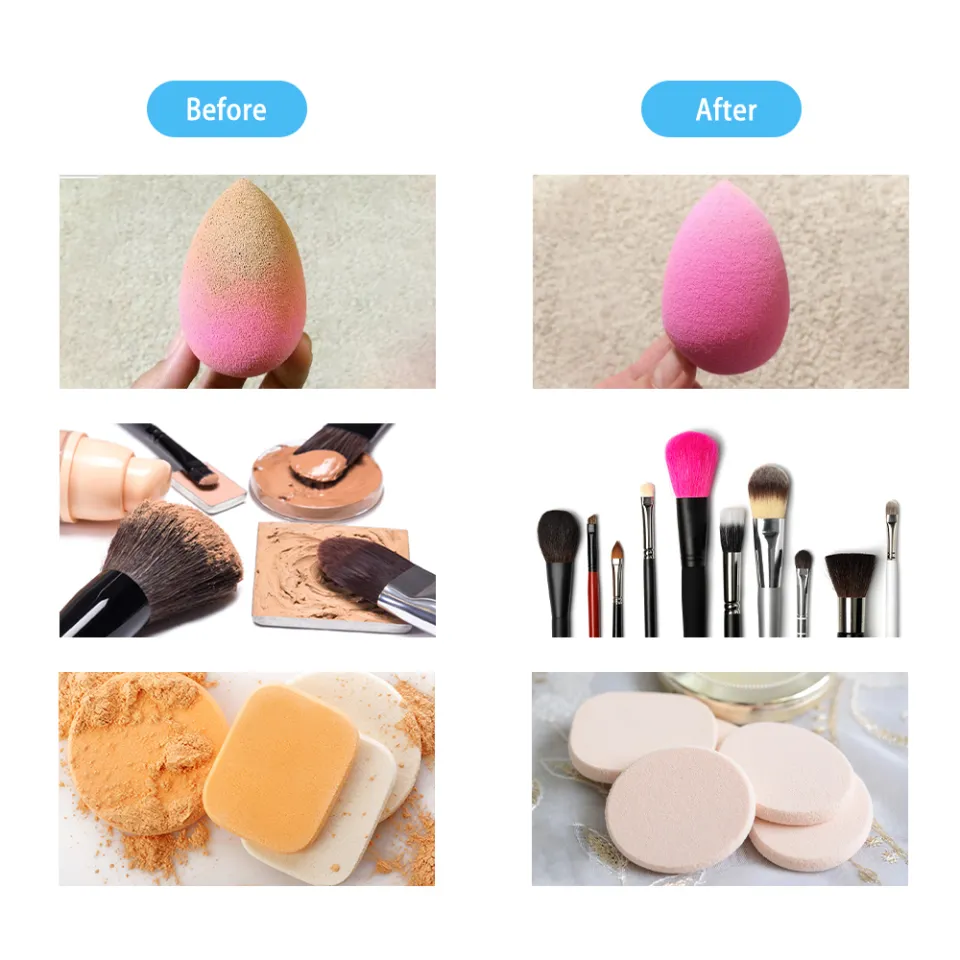 Mini Makeup Brush Cleaner Device Electric Automatic Washing Machine Mini  Toys for Makeup Brushes Puff Cleaning Tools for Girls