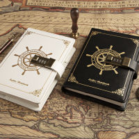Password Notebook Creative Stationery Vintage Sailor Personal Diary with Lock Code Thick Notepad Office School Supplies Gift