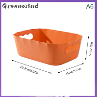 Greenwindn กล่องเก็บของห้องน้ำของจิปาถะพลาสติกสำหรับใช้ในหอพัก,ตะกร้าเก็บของใช้ในครัวเครื่องสำอางกล่องเก็บของบนโต๊ะจำนวน1ชิ้น