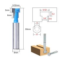 เราเตอร์เครื่องตัดการกัดร่องตัวทีก้าน8มม. 1ชิ้นตะใบเล็บเครื่องมืองานไม้เครื่องตัดทังสเตนคาร์ไบด์เหล็กดอกสว่านสำหรับเครื่องมือไฟฟ้า