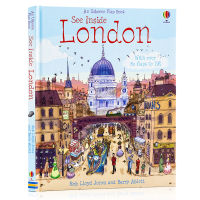 Usborne look inside series London see inside London English original science popularization three-dimensional mechanism flipping Book Childrens Enlightenment early education cognition science popularization reading paperboard book contains 80 small