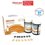 Que thử Axit Uric cho máy Sinocare Safe AQ UG 50 que + Tặng 50 kim chích