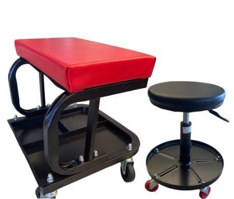 เก้าอี้ล้อเลื่อน-เก้าอี้ช่าง-เก้าอี้ช่างซ่อมรถ-creeper-seat-มีถาดรองใช้เครื่องมือด้านล่าง-มีล้อเลื่อน-รับน้ำได้ได้ดี