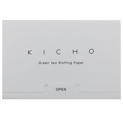 From USA.  Kicho, Green Tea Blotting Paper, 50 Pieces  กระดาษซับหน้ามันกรีนที   ส่วนผสมจากธรรมชาติ กรีนที  ซึมซับความมันได้ดี ผิวหน้าเนียนสวย Made in Korea