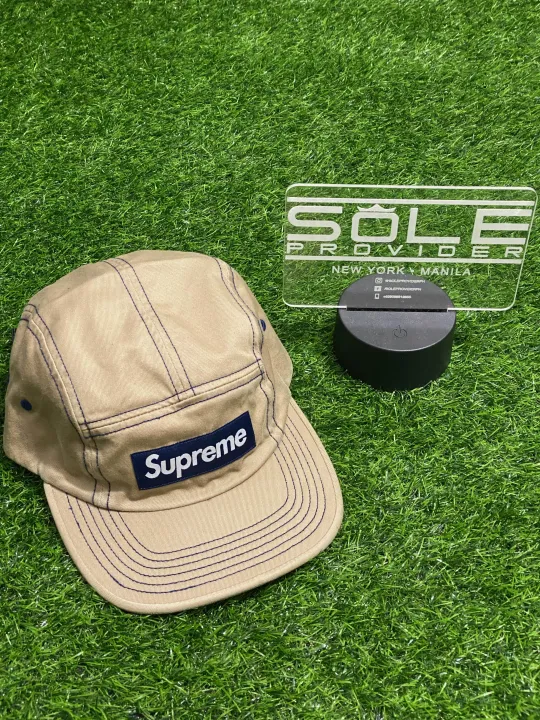 Supreme Contrast Stitch Camp Cap Tan 茶