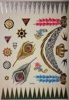 Temporary tattoo sticker สติีกเกอร์แทททู การ์ตูน รอยสักชั่วคราว รอยสักกันน้ำ รอยักปลอม รอยสักเท่ๆ รอยสักแขน รอยสักสวยๆ ขนาด 15 x 21 เซนติเมตร บริการเก็บเงินปลายทาง