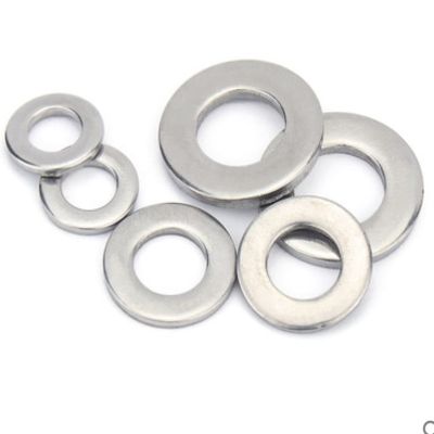 5/50/100p M2 M2.5 M3 M4 M5 M6 M8 M10 to M20 DIN125 304/A2-70 Stainless Steel Flat Washer Plain Washer Flat Gasket Rings