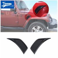 JIDIXIAN Car Wheel Eyebrow Side Fender Decoration Cover Stickers For Jeep Wrangler JK 2007-2017 Car Exterior Accessories