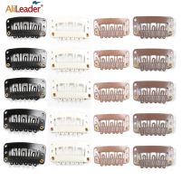 Alileader 20ชิ้น/ล็อตคลิปในผมคลิปวิกต่อผมสำหรับเส้นผมมนุษย์เรียบผมกิ๊บคลิปสำหรับการต่อหวีโลหะเพื่อปิด