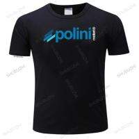 แฟชั่นแบรนด์เสื้อยืดบุรุษหลวมสไตล์ประเดิมใหม่สีดำเสื้อยืด Polini อิตาลีสกูตเตอร์แข่งที่กำหนดเองหลายสีท็อปส์ U Nisex เสื้อทีที่มีคุณภาพสูง