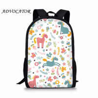 New Backpack for Children Cute Cartoon Horse Printing School Bags Large Capacity School Bags for Students Mochilas Escolares