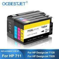 2023 [แบรนด์บุคคลที่สาม] สำหรับ HP 711XL HP711เปลี่ยนตลับหมึก711เต็มไปด้วยหมึกเข้ากันได้สำหรับเอชพี Designjet T120เครื่องพิมพ์ T520