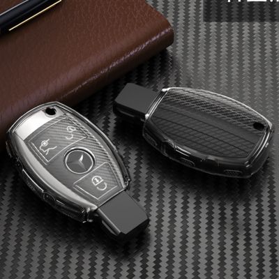 dfthrghd TPU Car Key Case Cover Shell Holder for Mercedes Benz A B C E GL S GLA GLK CLS Class AMG W204 W205 W212 W463 W176