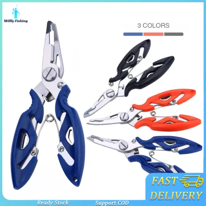 [Ready In Manila] Multifunction Fishing Plier Scissor Braid Line Lure ...