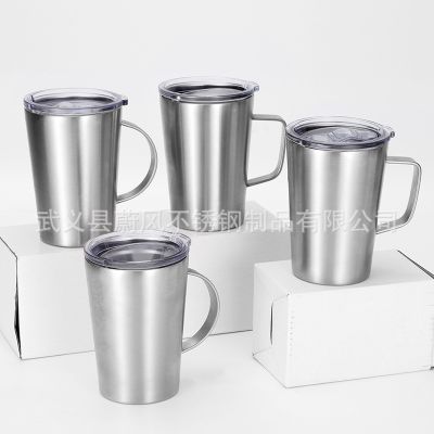✁✟◈  European and 304 stainless steel vacuum cup portable office handle creative car water gift manufacturer
