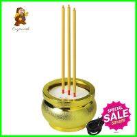 ธูปไฟฟ้า 3 ดอก CLAIRE 30 ซม. สีทองElectric Incense Gold 3LED DUAL POWER **หมดแล้วหมดเลย**