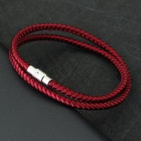 【CW】♀☑✗  New Minimalist Rope Men Safety Buckle Magnetic Couple Braclet Grade A Keel Cord Braslet